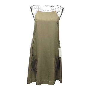 Tobi Khaki Sleeveless Midi Dress